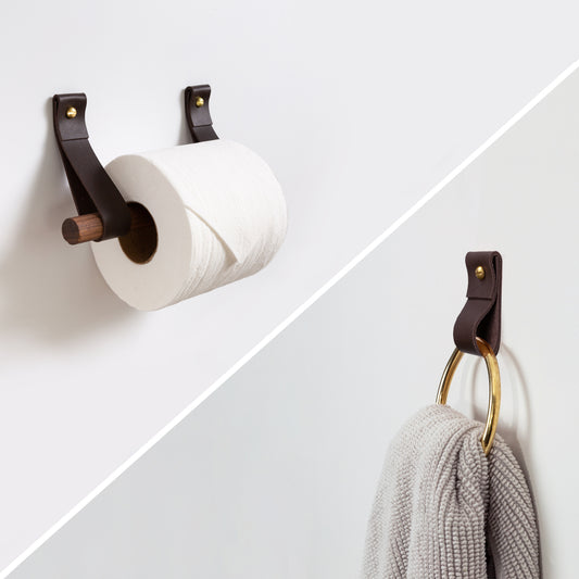 Towel Ring + Toilet Paper Holder Bundle