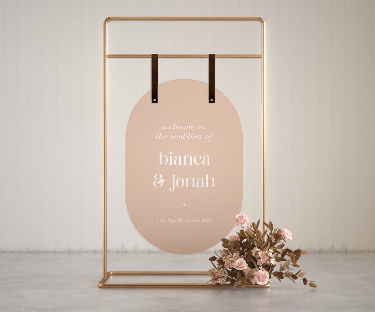 Leather Signage Hanger