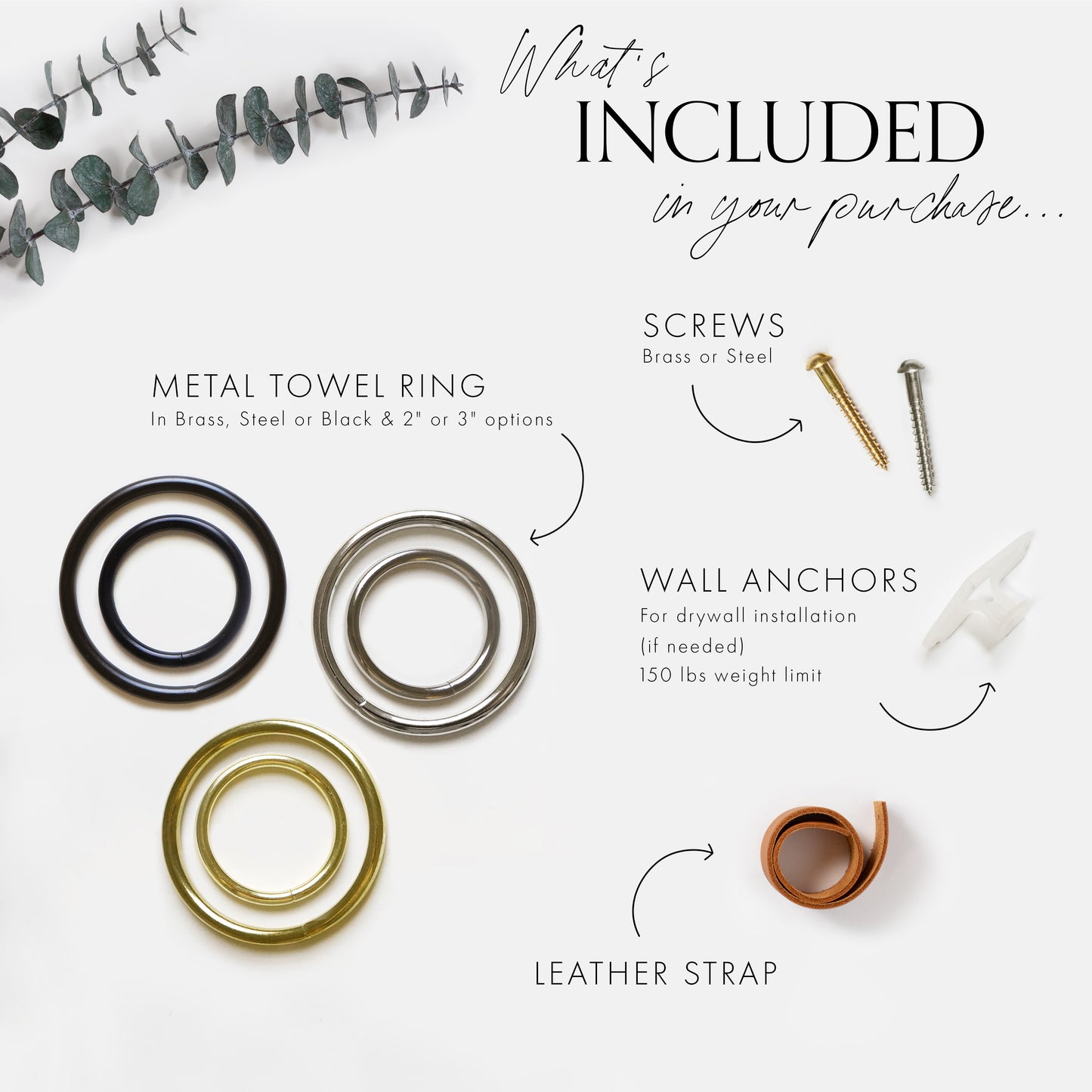 Small Leather Wall Strap