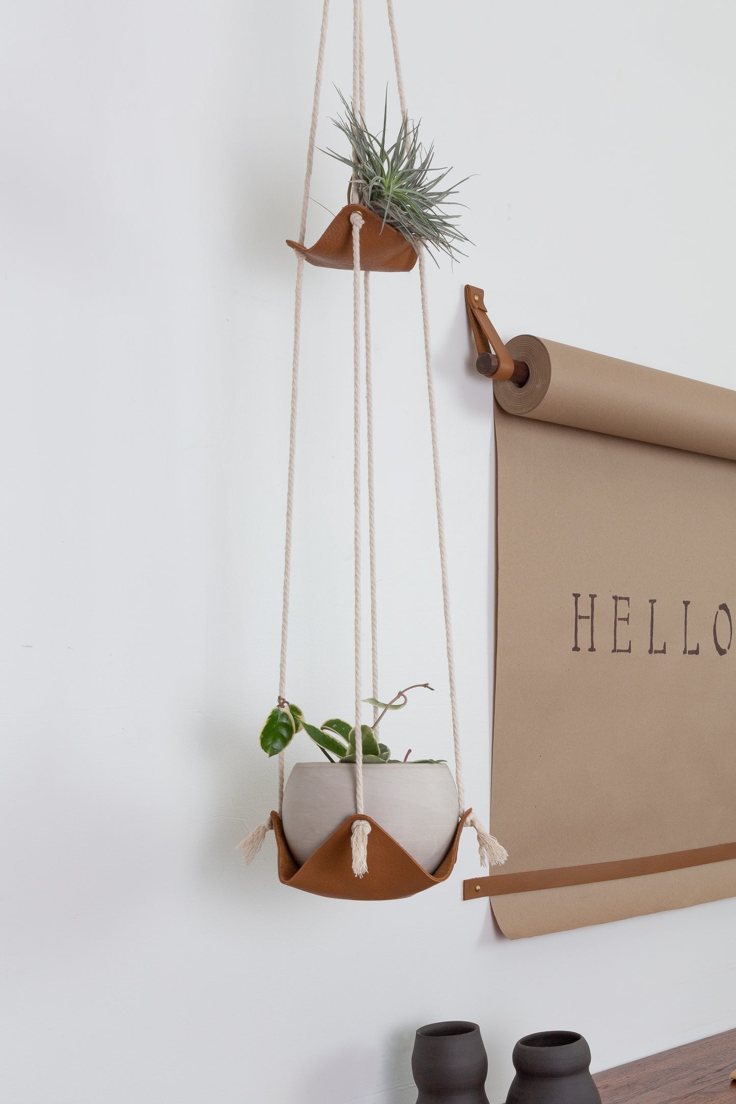 Double Leather Plant Hammock