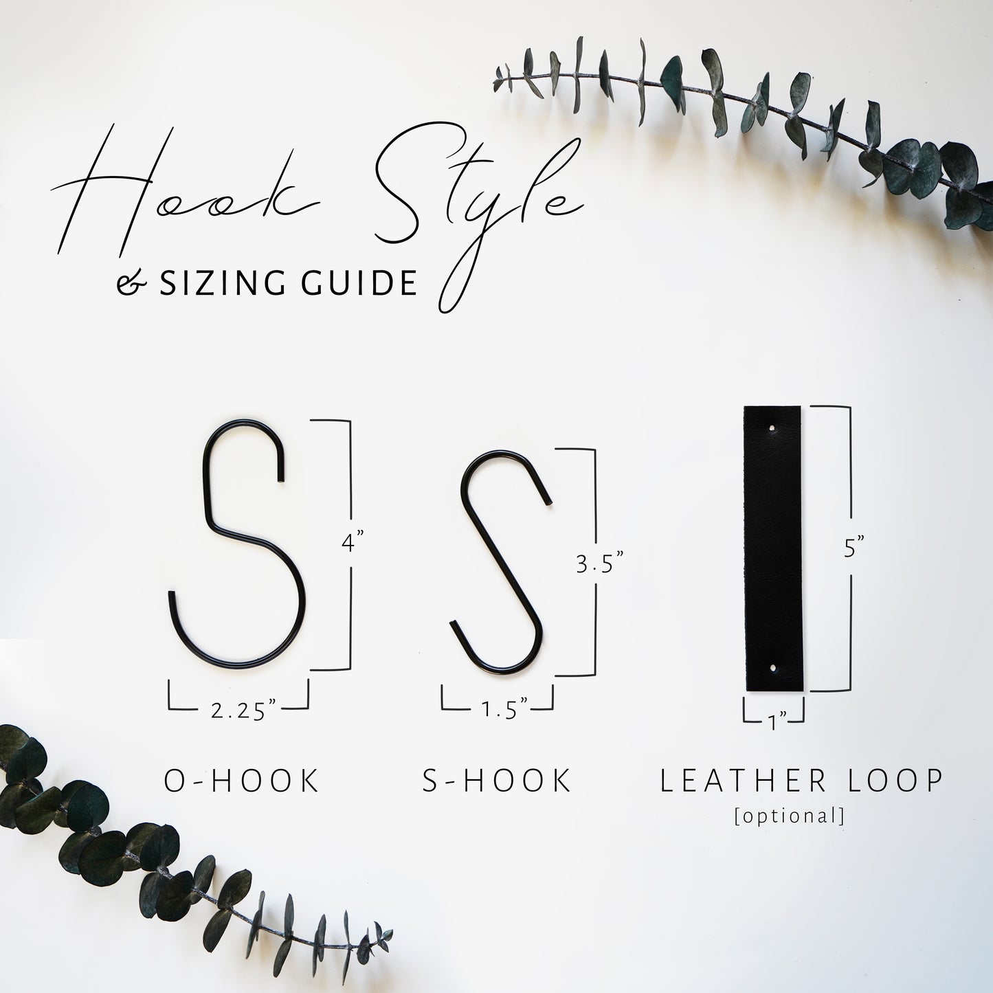 Hooks + Leather Loops
