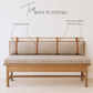 Custom Leather Cushion Railing Straps [Standard Width]