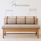 Custom Leather Cushion Railing Straps [Wide]