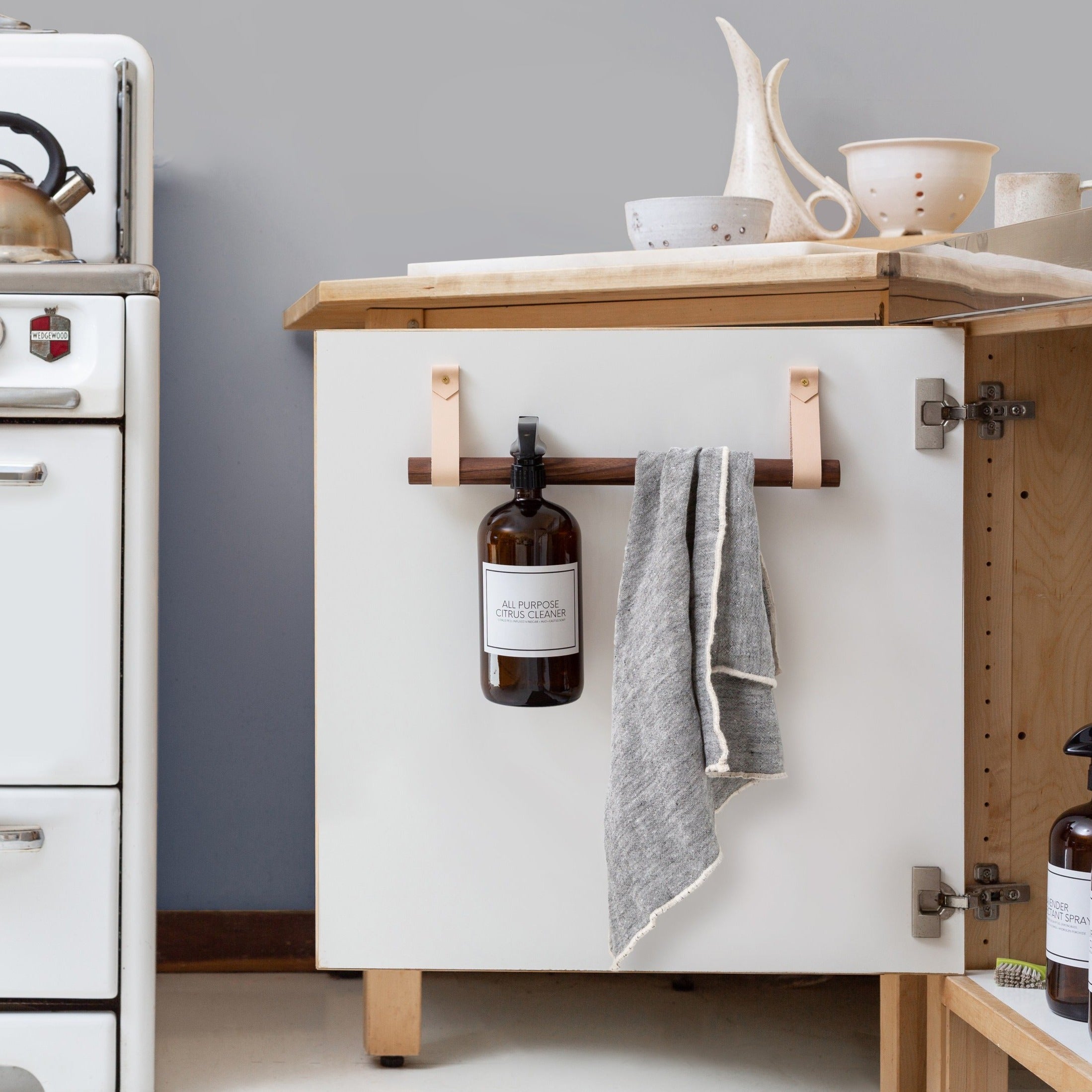 Hanging Cabinet Rail Storage | Keyaiira: Sleek Design with Custom Wood ...