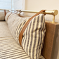 Custom Leather Cushion Railing Straps [Wide]