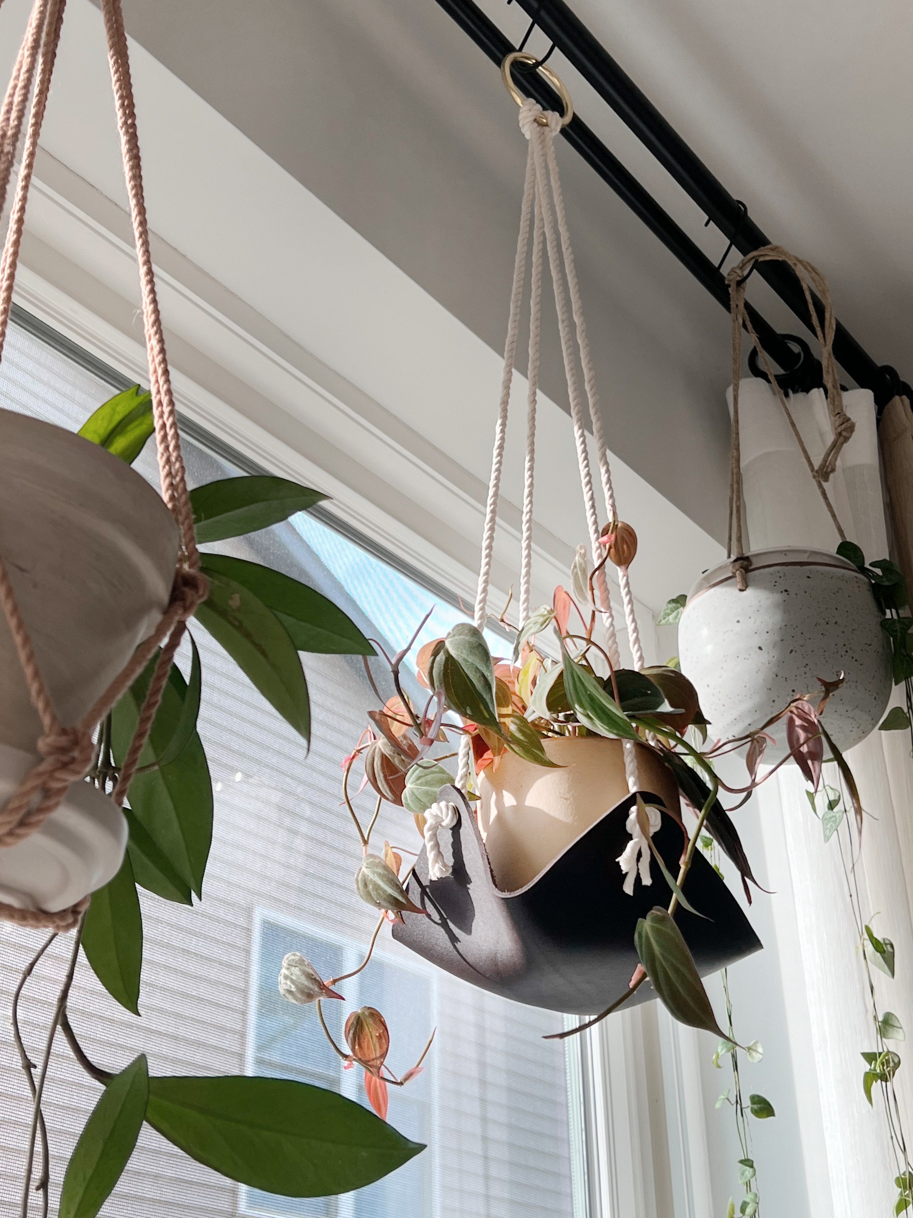 Leather Plant Hammock | Indoor Plant Hanger – Keyaiira