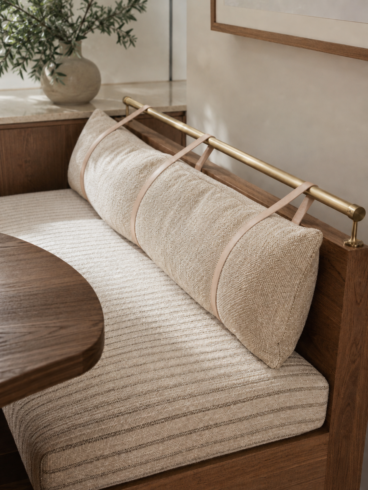 Custom Leather Cushion Railing Straps [Standard Width]