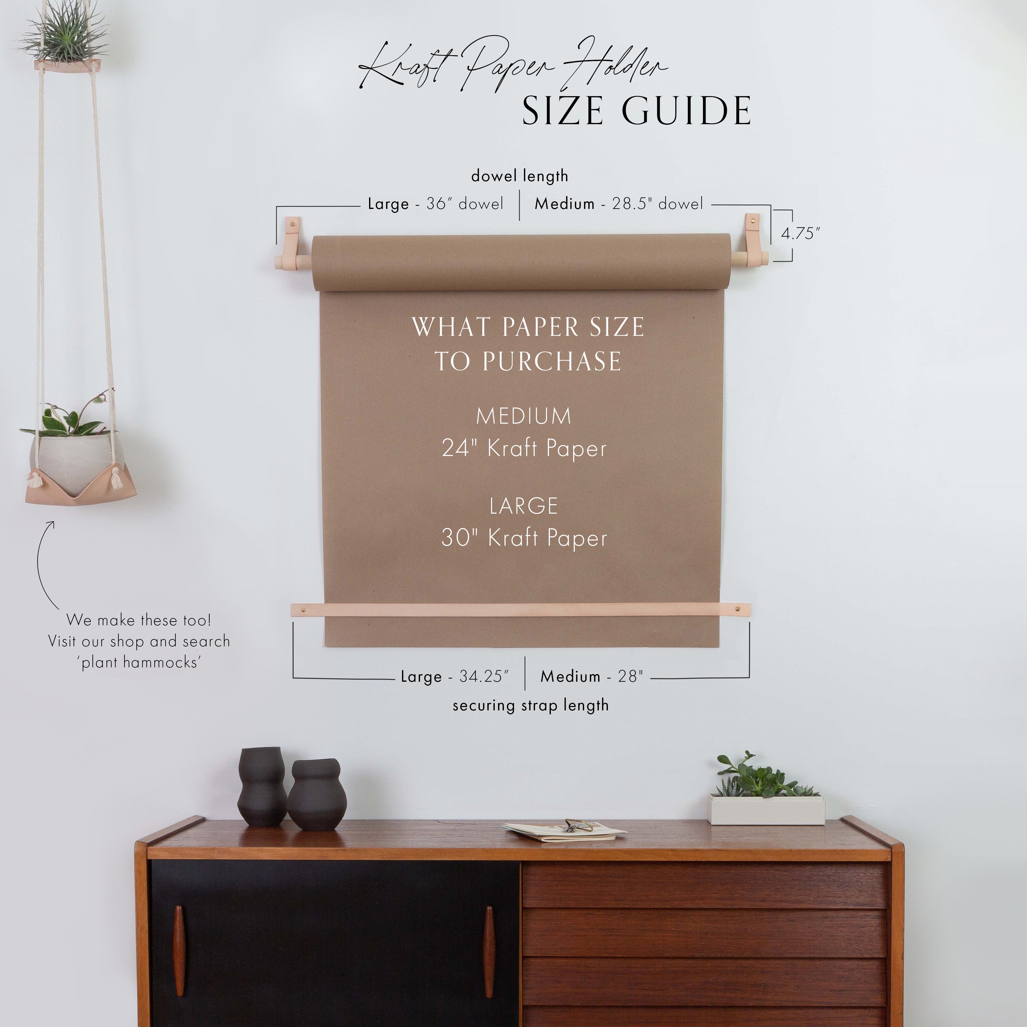 Kraft paper clearance rack