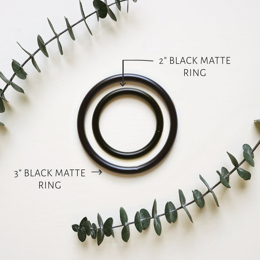 Matte Black Rings